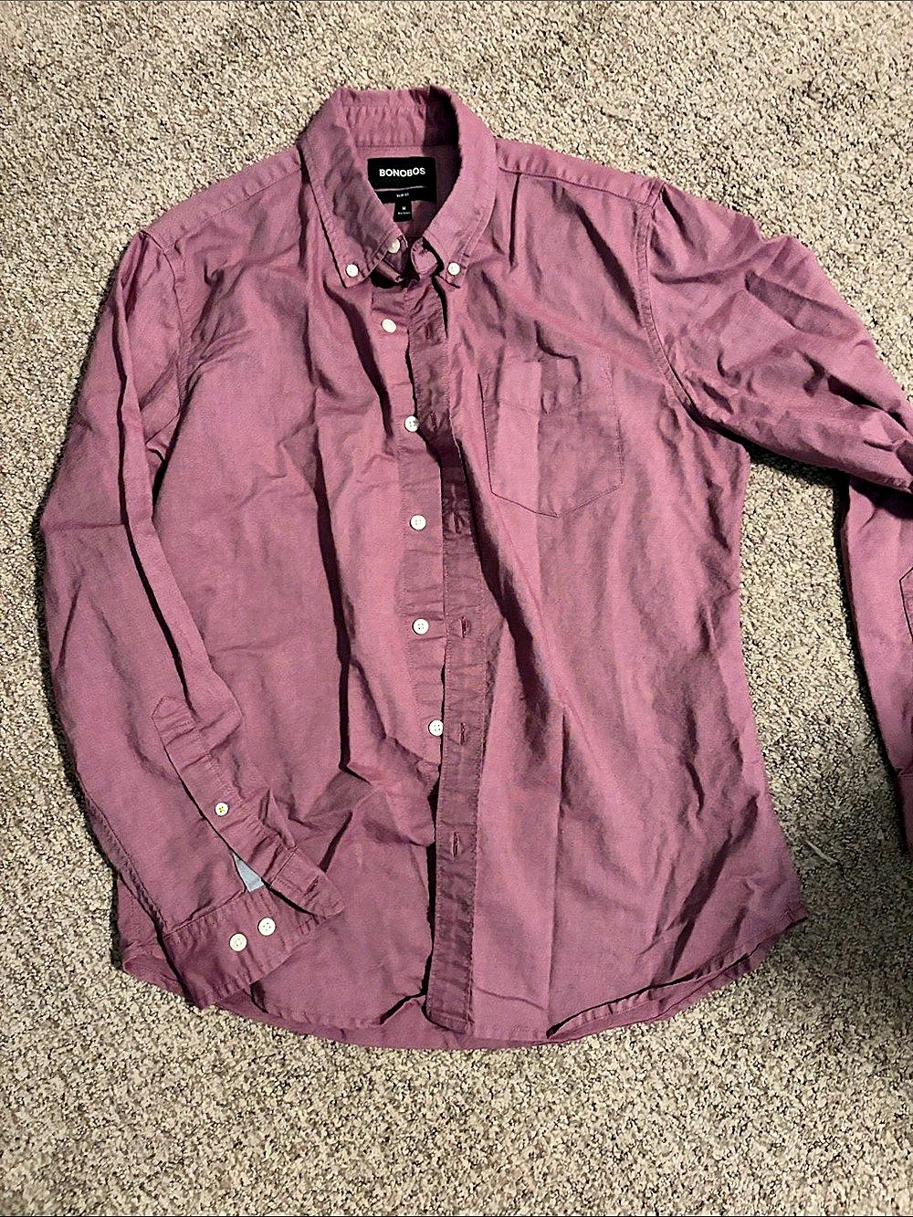 Bonobos Casual Button-Down Purple Size Medium